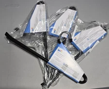 4 - Packs Of 3 = 12 Honey-Can-Do Open-Ended Vinyl-Coated Pant HangerChrome/Black