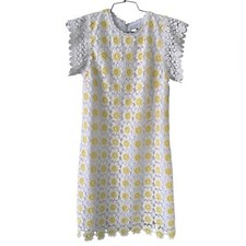 J.Crew Short-sleeve dress in floral crochet 2