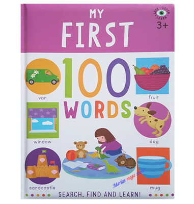 A4 CHILDRENS MY FIRST 100 WORDS EDUCATIONAL BOOK - PRE-SCHOOL - LEARNING - BOYS