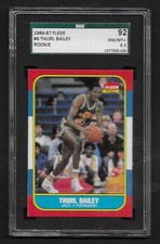 Thurl Bailey 1986 Fleer #6 SGC 8.5