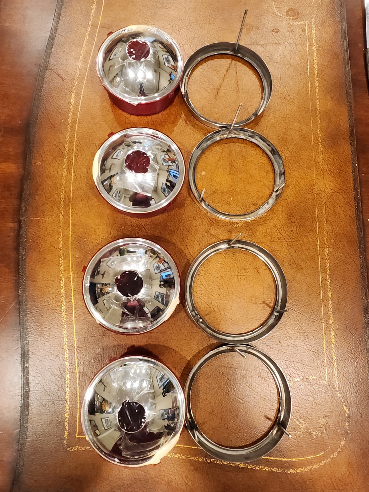 Ferrari Daytona Dino Carello Tail Light Set w/Trim Rings 365GTB/4 1975