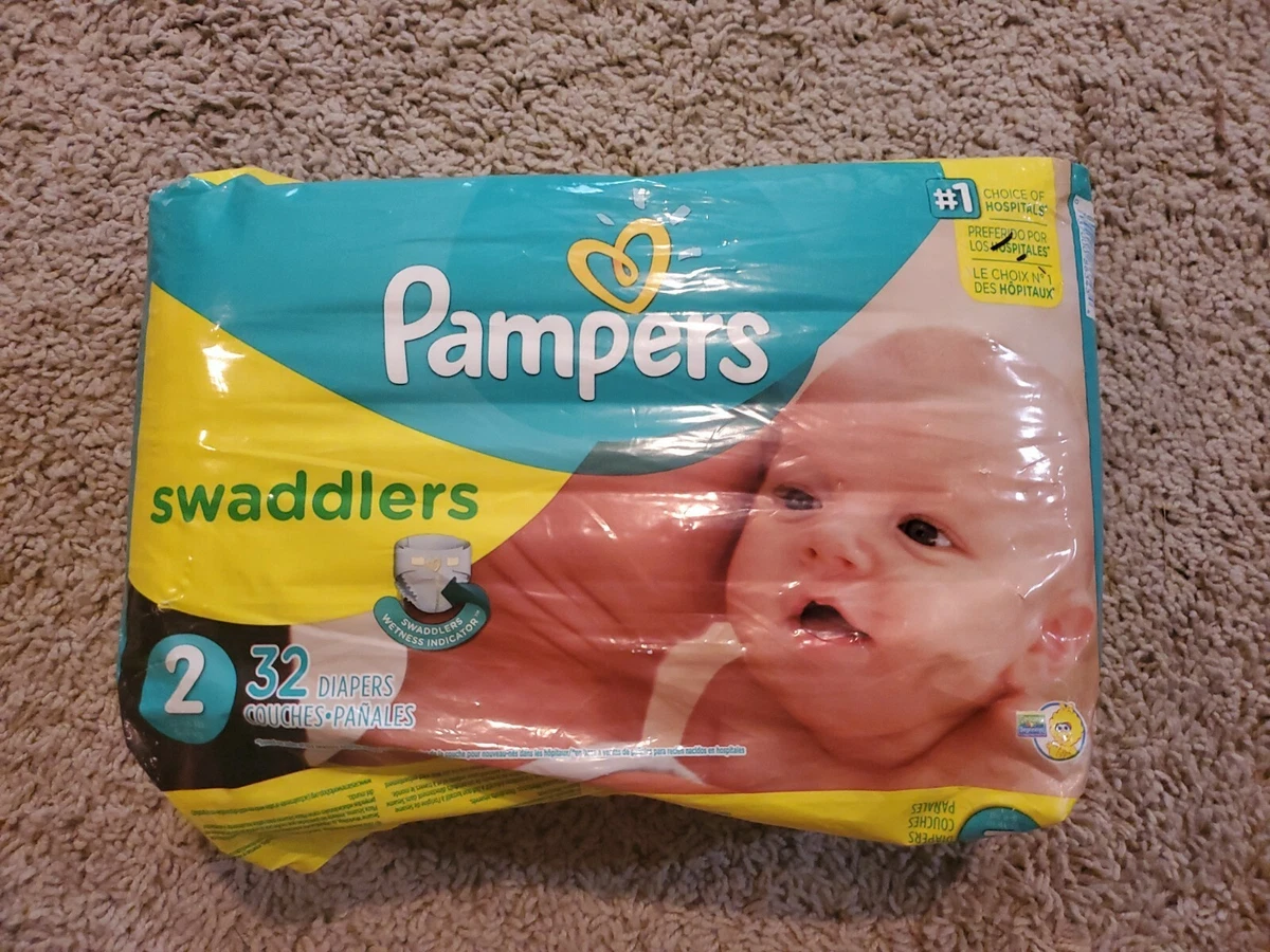 PAÑALES PAMPERS SWADDLERS TALLA 1 - 32 UND