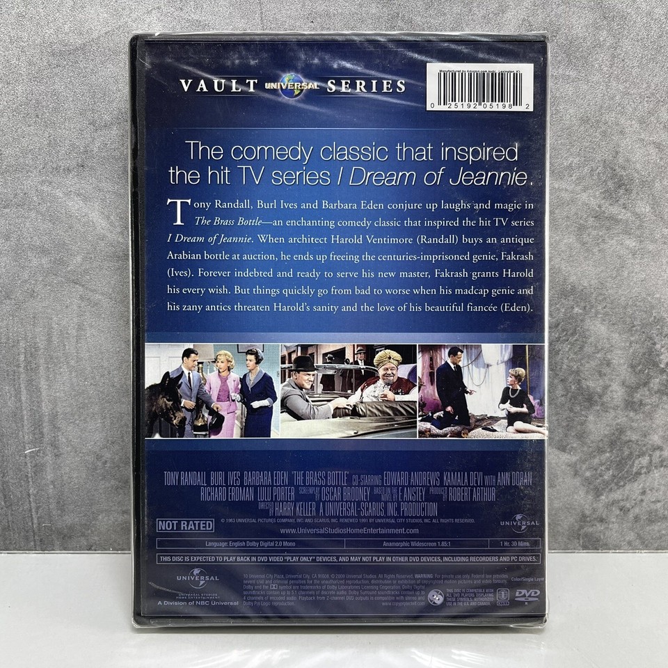 The Brass Bottle (1964) DVD 2009 Widescreen Barbara Eden Tony Randall