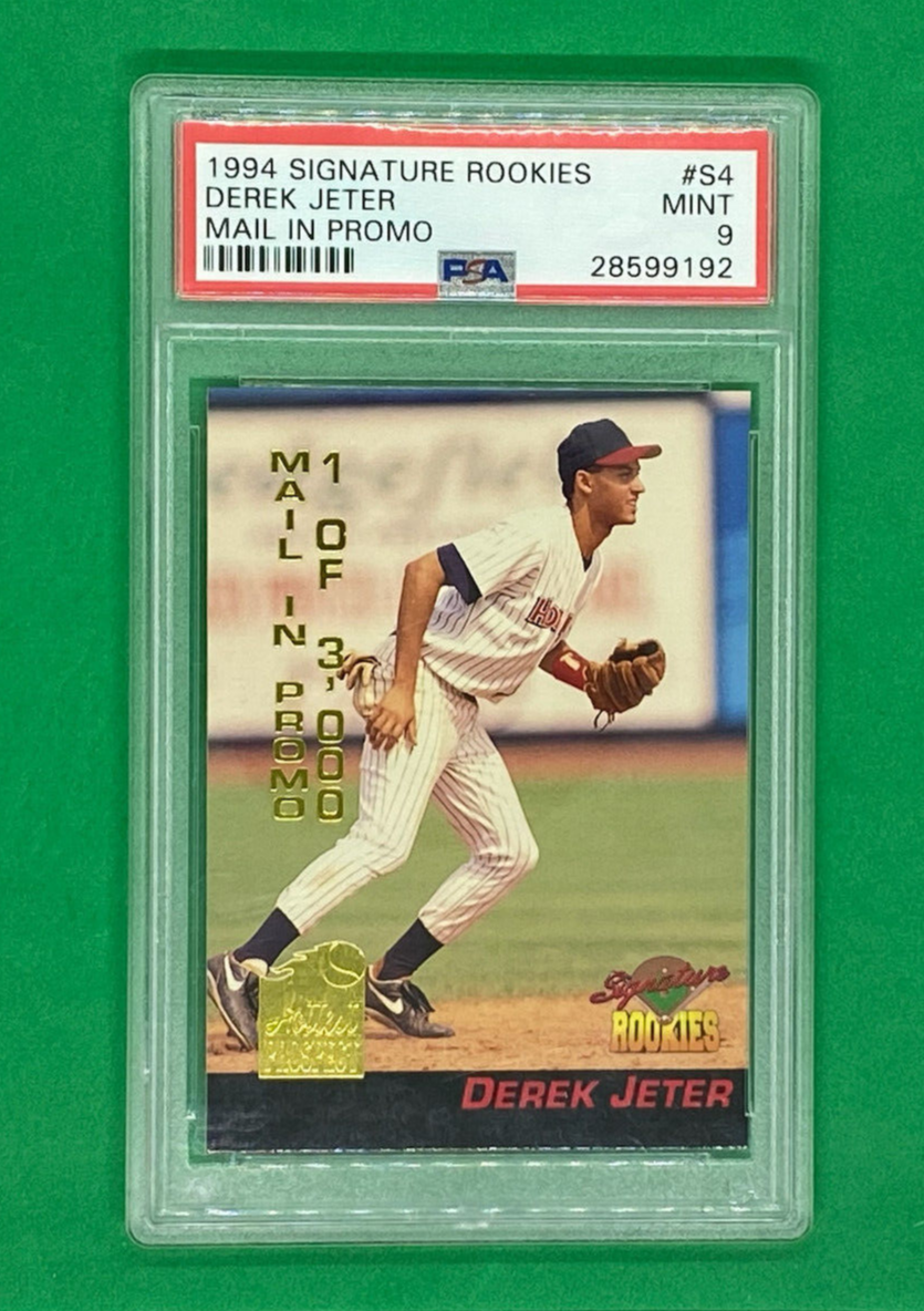 1994 Signature Rookies Derek Jeter Autographed Signed Mail In Promo #S4 PSA 9 MINT NEWEST QR LABEL 