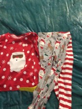 Just One You Carter's Girl  s Santa, Reindeer 3 Piece Cotton Pajama Set, Size 4T