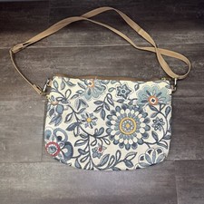 Danny K Beverly Hills Multicolor Floral Tapestry Crossbody Bag Purse USA Made