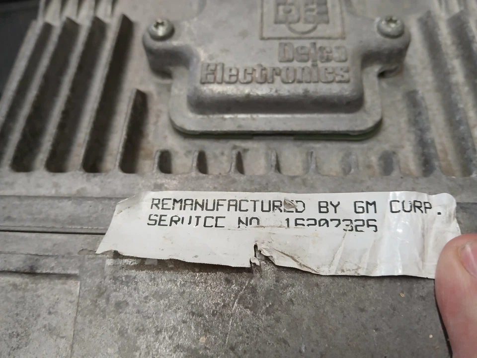 95-96 CHEVROLET CAMARO PONTIAC FIREBIRD 3.8L ECM ECU MÓDULO DE CONTROL 16207326 OEM Foto 3 de 4