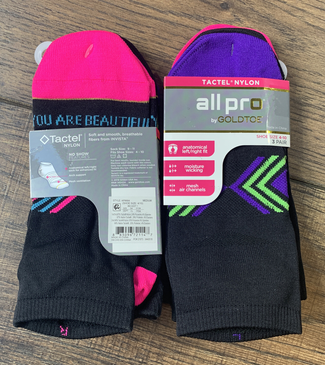 All Pro by GoldToe Women's Tactel Nylon No Show Socks Shoe Size 410 6 Pair,1020 eBay