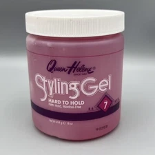 Queen Helene Styling Gel Hard To Hold Firm Hold Level 7 Pink Gel, 16 oz
