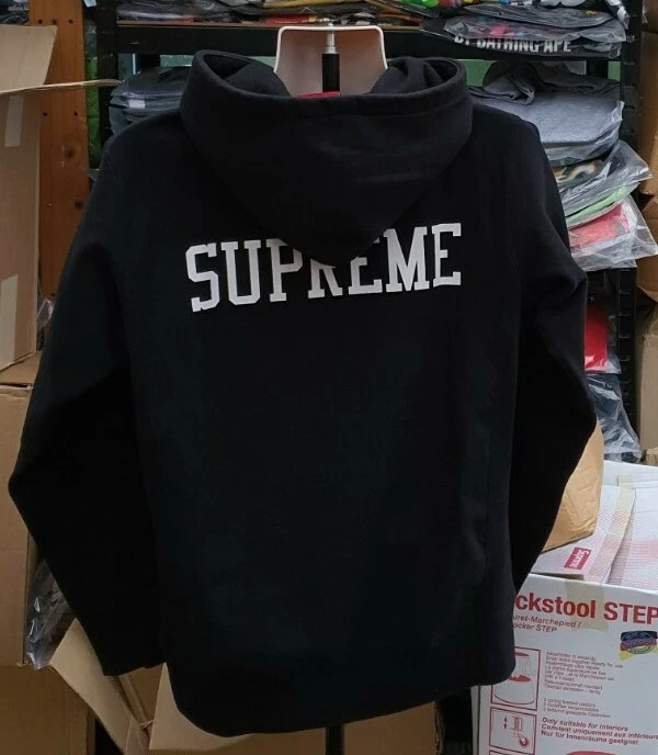 Felpa con cappuccio FW15 Supreme E.T M nera felpa con cappuccio film