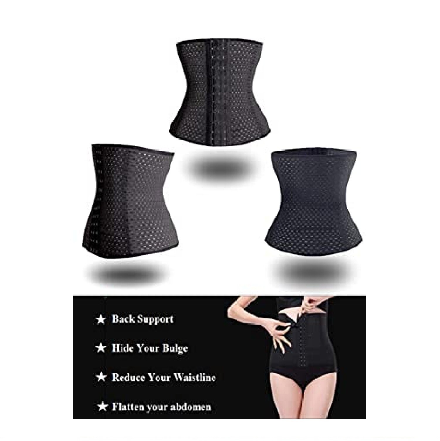 Women Corset Waist Trainer Tummy Belt Body Shaper Training Girdle Slim