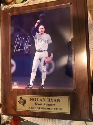 Nolan Ryan 5000th Strikeout Signed Autographed 5000th Strikeout 8x10 ...