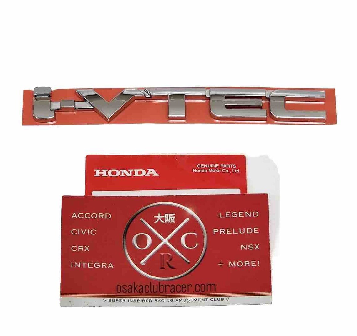 OEM Honda I-vtec iVtec Emblem Badge Chrome 75725SNAK01 Made in
