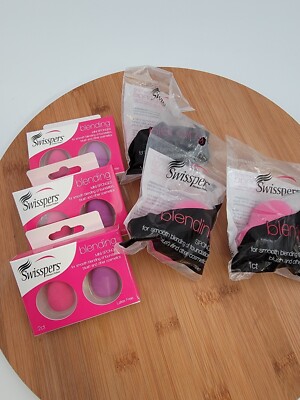 Swisspers mini Sponges 2 count and large single blending sponges lot 3 (6 total)