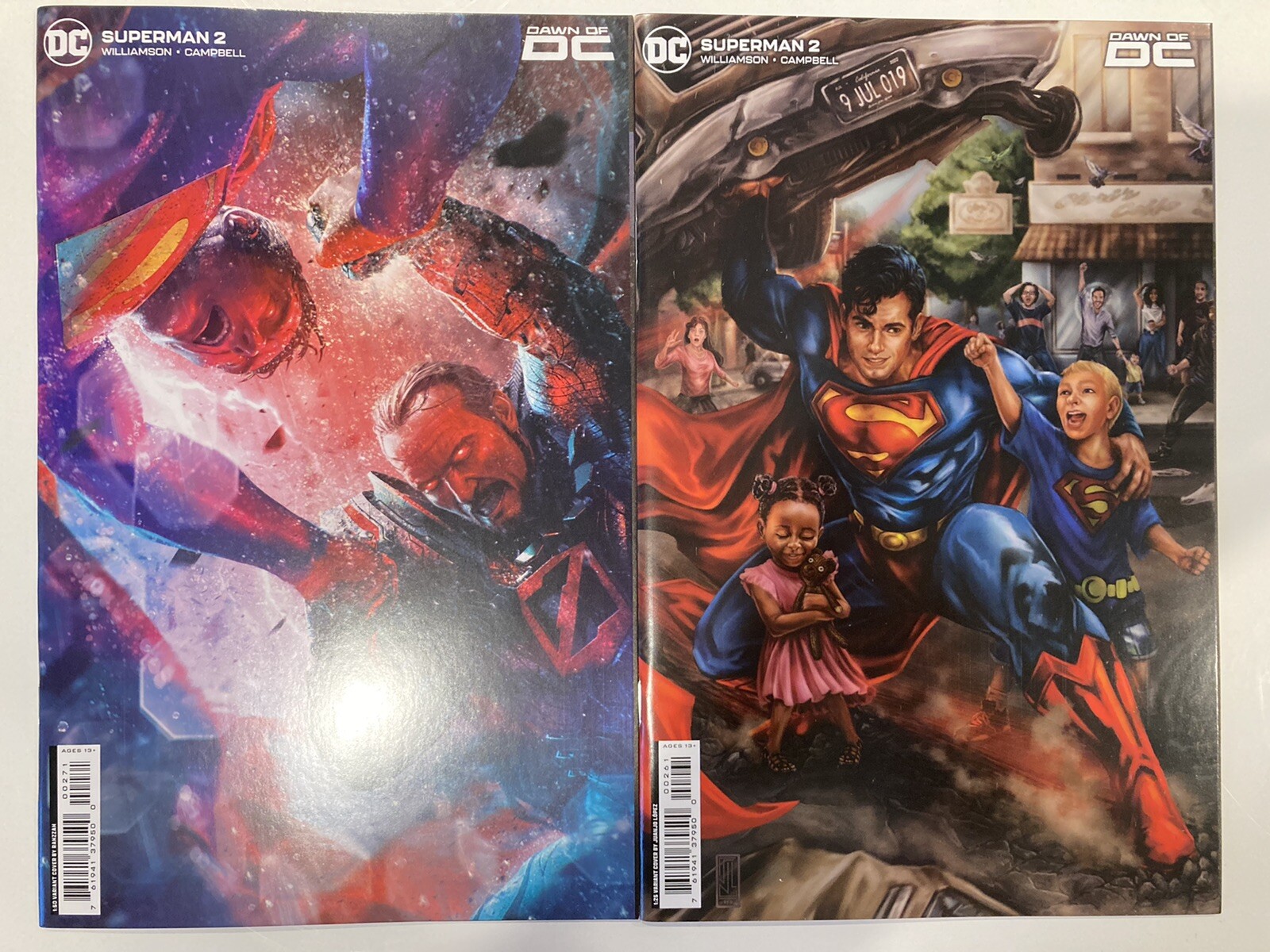 SUPERMAN #2 SET OF 2 1:50,25 RAHZZAH LOPEZ VARIANT DC COMIC BOOK BA | eBay