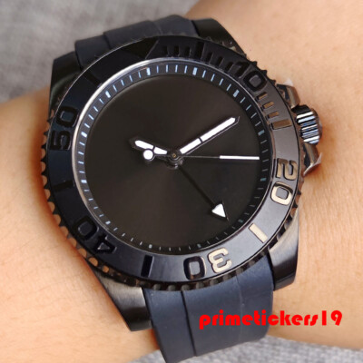 Automatic NH34A GMT Mechanical Watch for Men Sapphire Simple Style Sterile Dial
