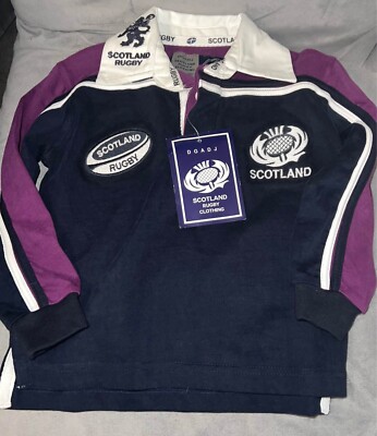 Scottish Rugby Top Lettering NEW with tags Scotland Rugby Top Kids size 1 - 2 Years | eBay