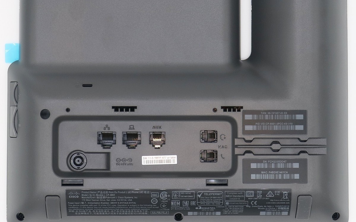 Cisco IP Phone 8851   téléphone VoIP (CP 8851 3PCC K9