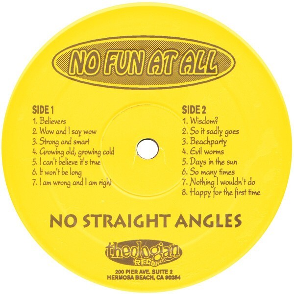 No Fun At All / No Straight Angles 1995 US Punk LP