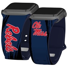 Mississippi Ole Miss Rebels HD Watch Band Compatible with Apple Watch