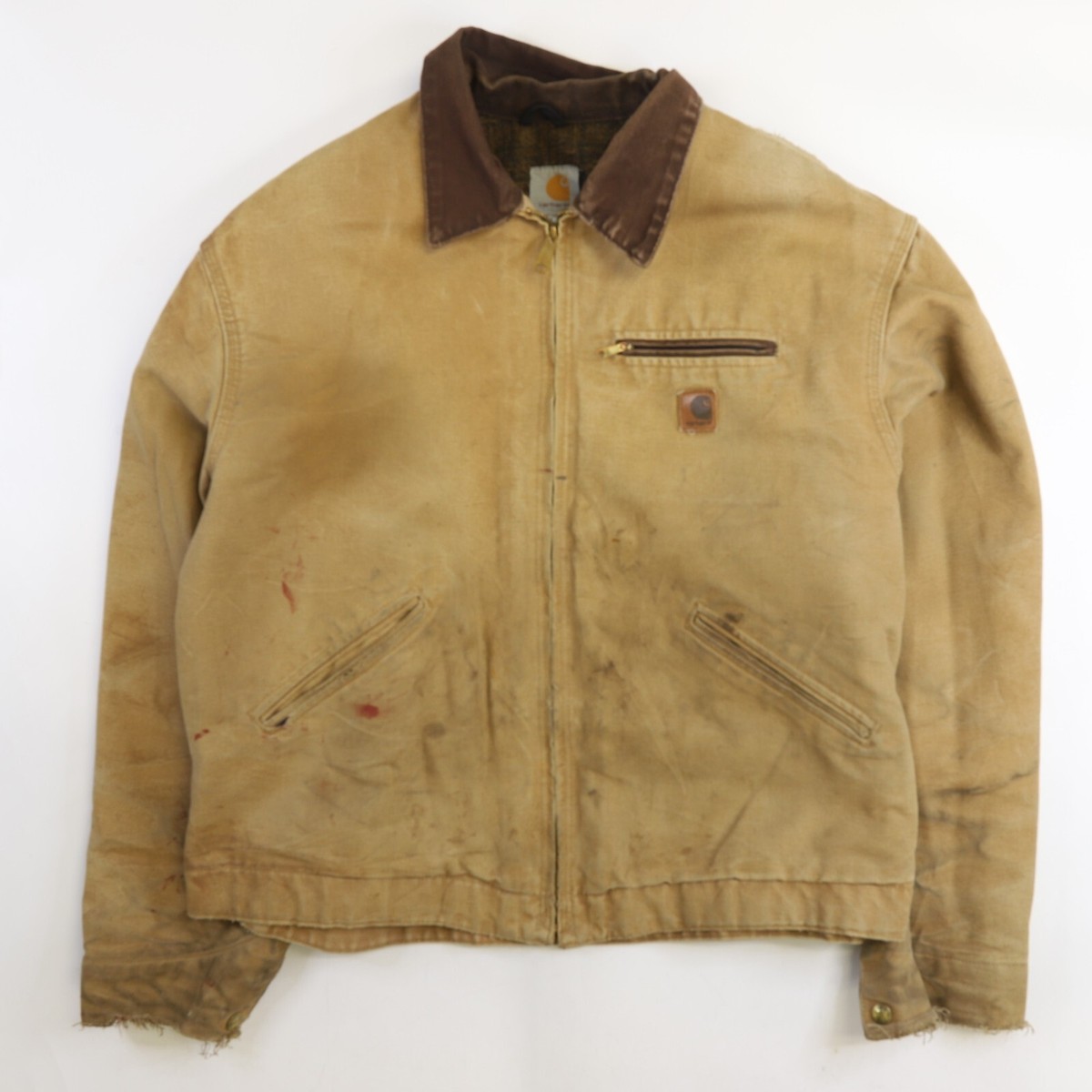Vintage Carhartt Canvas Detroit Work Jacket Size 2XL J97 CML