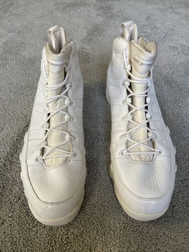 Nike Air Jordan Retro 9 IX 25th Anniversary Silver White Size 15 Sample 2010 - Picture 3 of 12