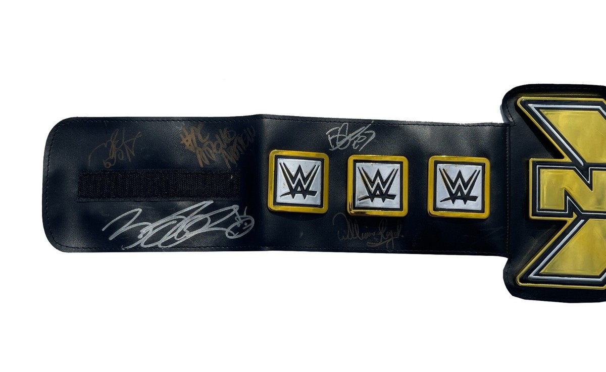 WWE NXT Championship Toy Belt Multi-Signed By 15 NXT Greats JSA
