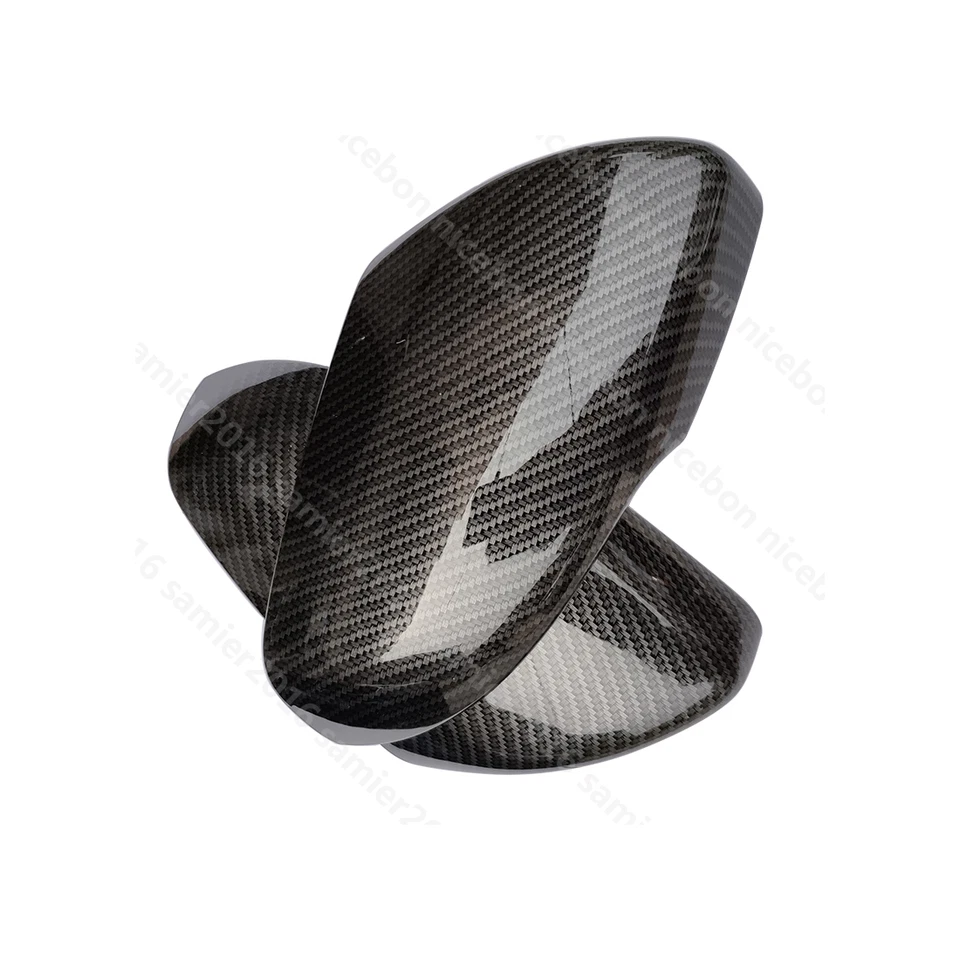 Cubierta de espejo retrovisor lateral color fibra de carbono apta para Ford Edge 2 piezas Foto 4 de 4