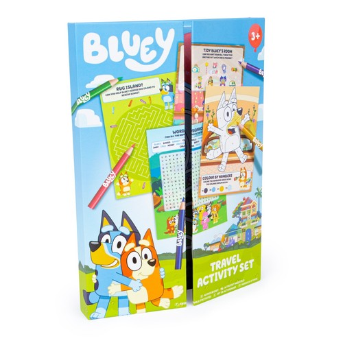 Bluey Travel Activity Set With Coloured Pencils and Activity Sheets - Picture 6 of 6