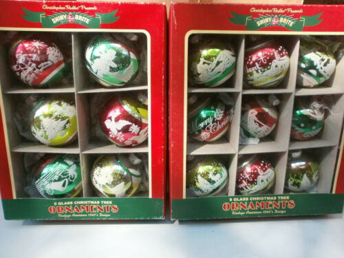 2 boxes Christopher Radko Holiday Splendor Glass Shiny Brite 4026755 4027373 - Picture 4 of 4