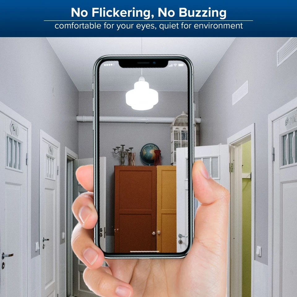 4 pcs 100W Equiv. LED Light Bulb 1600LM 12W 5000K Clear Energy saving Home Bulb - Image 4 of 4