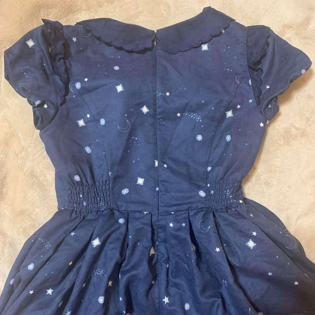 UNDERCOVER Abito modello unicorno miele segreto colore stella luna blu navy taglia 2 M moda donna