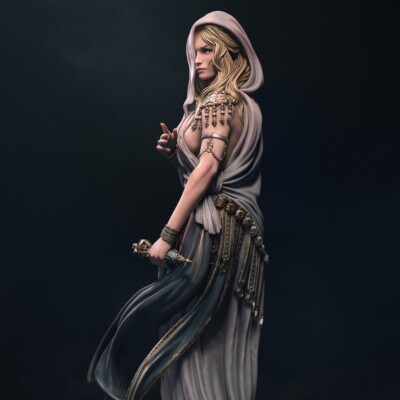 Klotho (The Moirae) | 3D Printed Figure | DnD | Wargaming | Art Piece