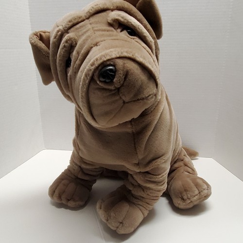 stuffed shar pei dog