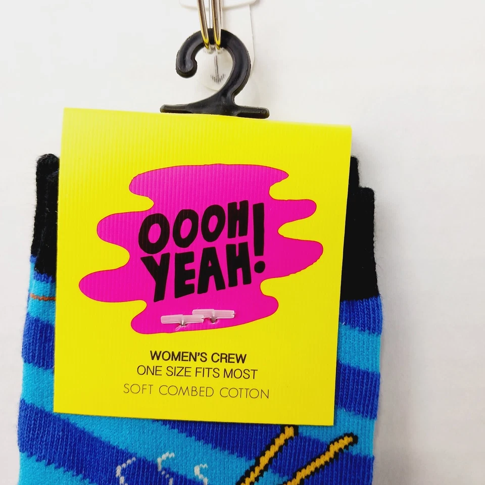 Women Boy Sock OOOH YEAH! Ramen Noodle Bowl Chop Stick Asian Food Cotton NWT NEW - Image 3 of 4