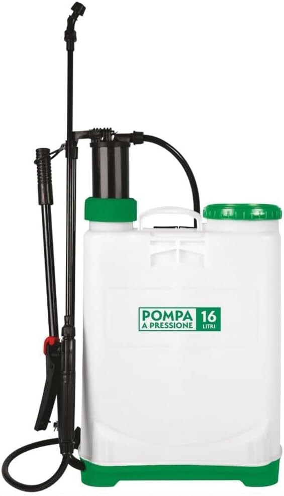 Nebulizzatore Manuale 16 Litri per Giardino e Orto - Set 3 Ugelli Incluso