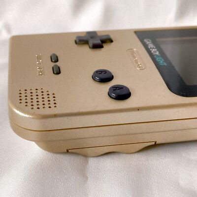 Used, Nintendo Gameboy Light Gold color console MGB-101 w/Game