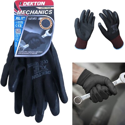 Arbeitshandschuhe D8 Mechaniker Garten Latex Schaum Anti Rutsch Beschichtung Arbeitsschutz