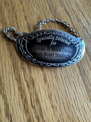 Older Metal Jack Daniel's Single Barrel Tag Las Vegas Thomas Mack