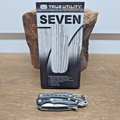 True Utility TU180F Seven Multi-Tool Saw Knife Wire Cutters Pliers Screwdriver..