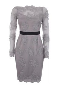 lipsy vip mono lace embroidered midi dress