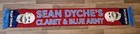 BURNLEY FOOTBALL CLUB BFC SEAN DYCHE'S CLARET & BLUE ARMY SCARF UTC MEMORABILIA