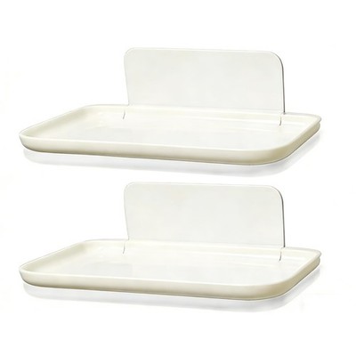 2 Pcs Small Shelf for Wall, Foldable Bedside Shelf & Small Wall Shelves No Dr...