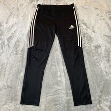 Adidas Tiro Track Pants Youth Large Black White Soccer Training Running Outdoors