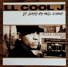 LL Cool J "14 Shots to the Dome" 1993 Vintage Original Promo Poster Flat EXC