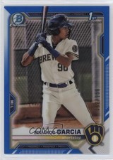 2021 Bowman Chrome Prospects Blue Refractor 62/150 Eduardo Garcia #BCP-191 0yw2