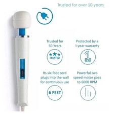 New Packaging  Magic/Wand -260 Motor Handheld Vibrating Massager Wan-Open Box