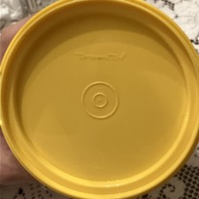 Vintage Yellow Tupperware Toys Cake Taker