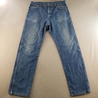 Wrangler Jeans Men's See Measurements Med Wash Normcore Workcore Durable