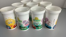 Lot Of 9 Sesame Place BPA Free Cups EUC No Lids